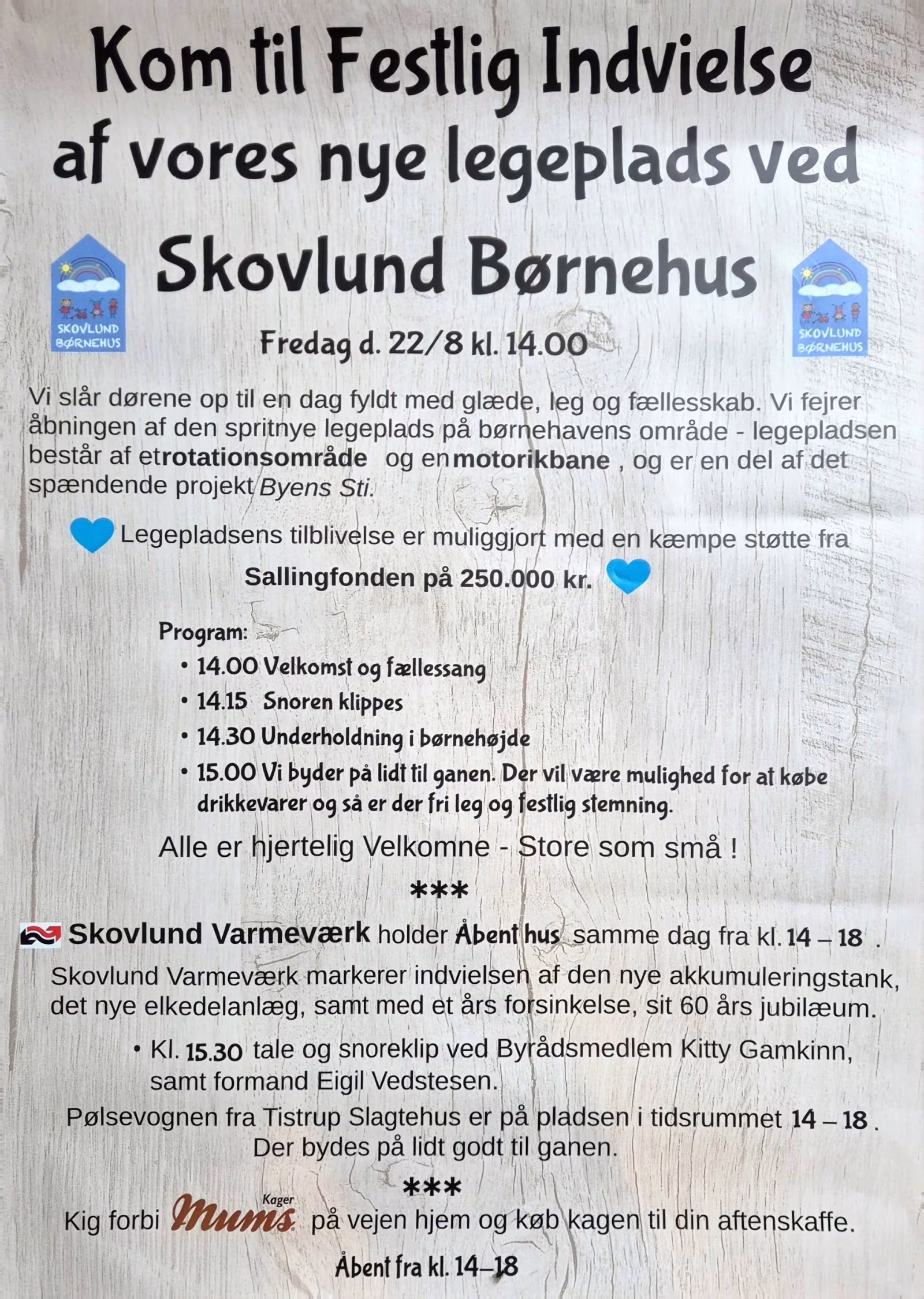 Festlig indvielse af ny legeplads