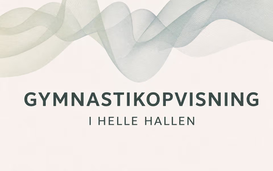 Gymnastikopvisning i Helle Hallen