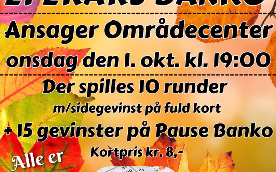 Efterårsbanko i Ansager
