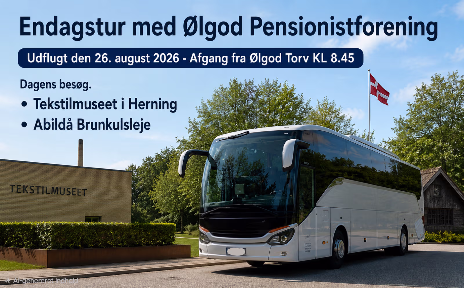Endagstur med Ølgod Pensionistforening for kun 400 kr.