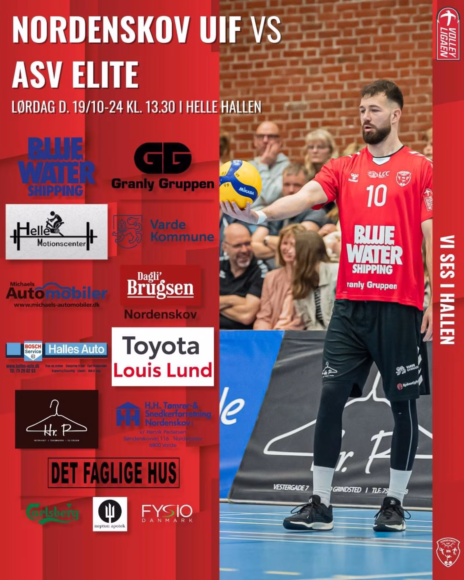 Volleyligaen: Kamp i Helle Hallen
