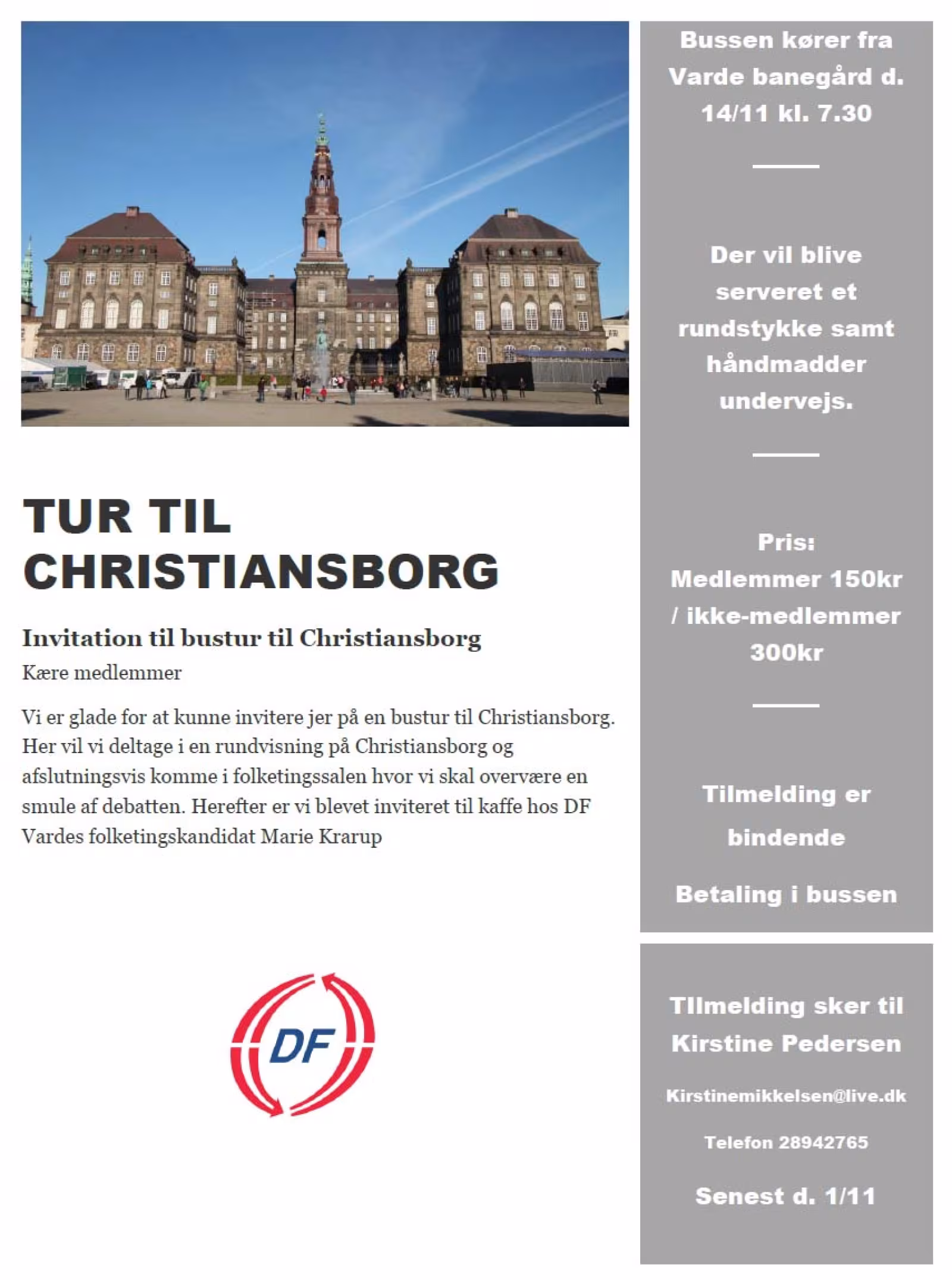 Bustur til Christiansborg