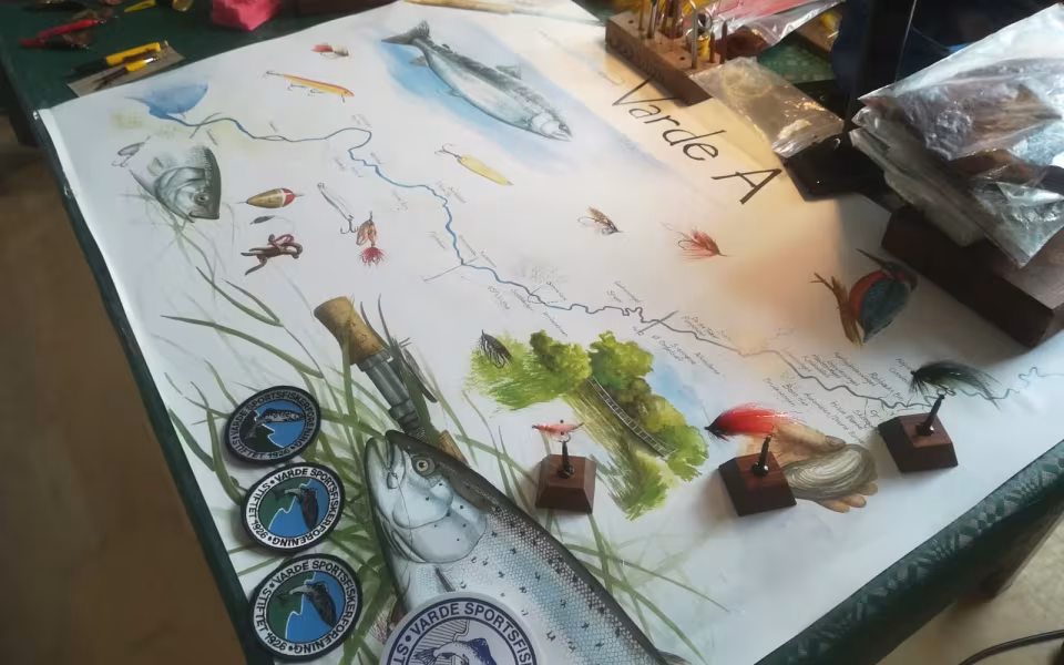 Billeder fra Varde Å dag i Hodde den 18-8-2019
