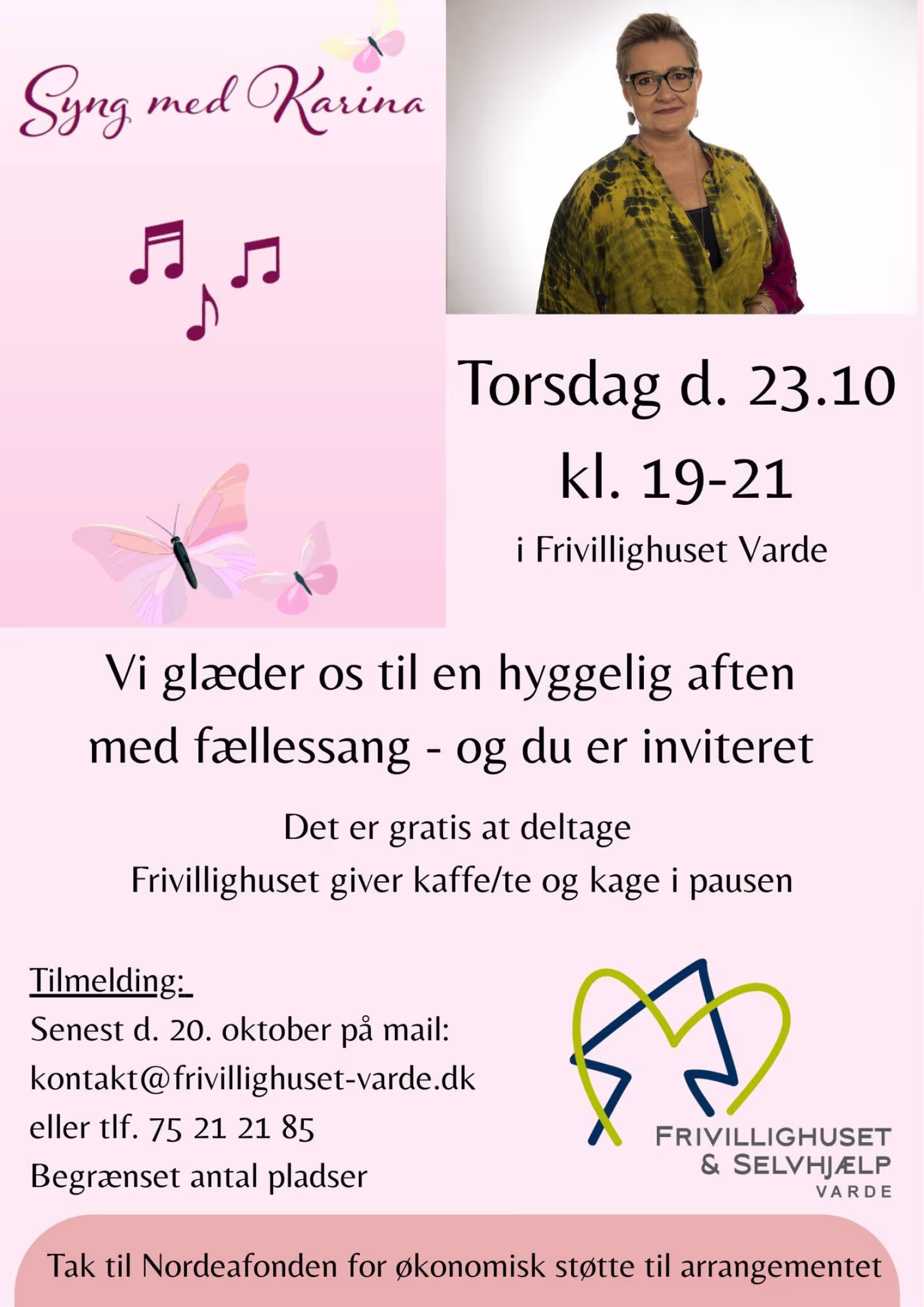 Fællessang og hygge med Karina