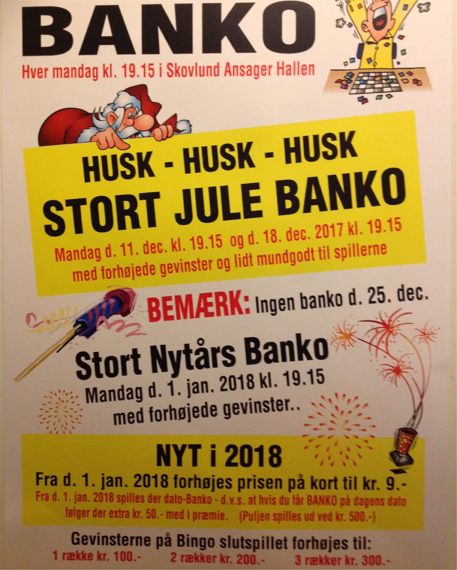 STORT JULE BANKO -se plakaten - klik her
