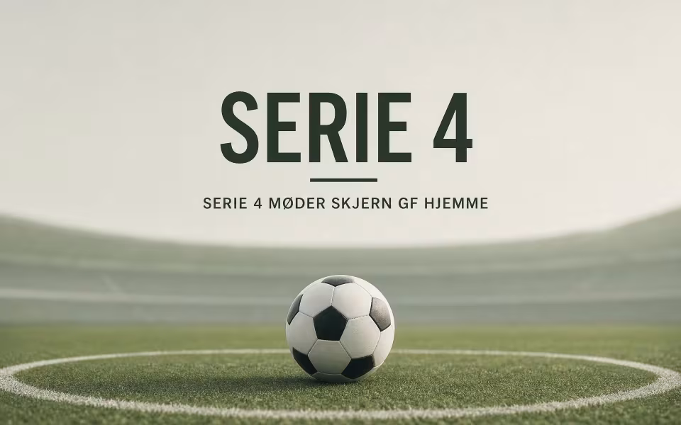 Serie 4 møder Skjern GF hjemme