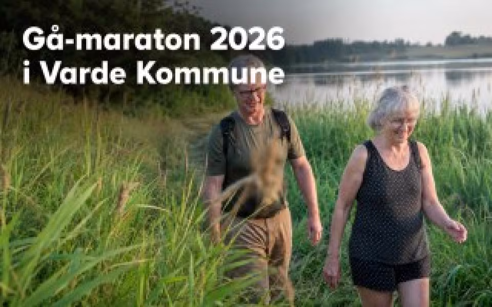 Gå-maraton 2026 i Varde Kommune inviterer til fælles vandreture med ruter i landskabet og mulighed for at gå hele eller dele af maratonen.
