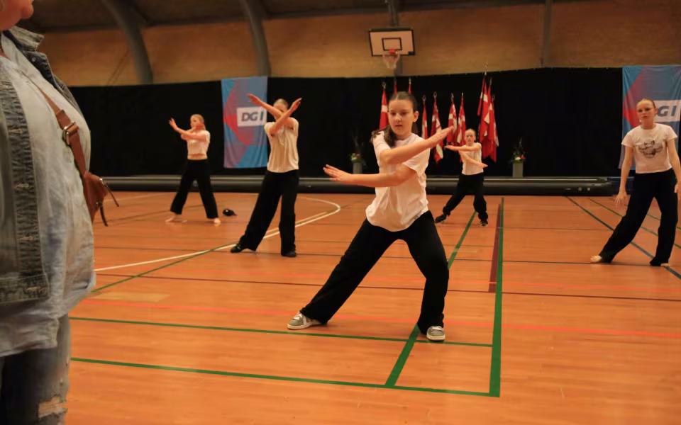 Farverig opvisning lyser Sportspark op