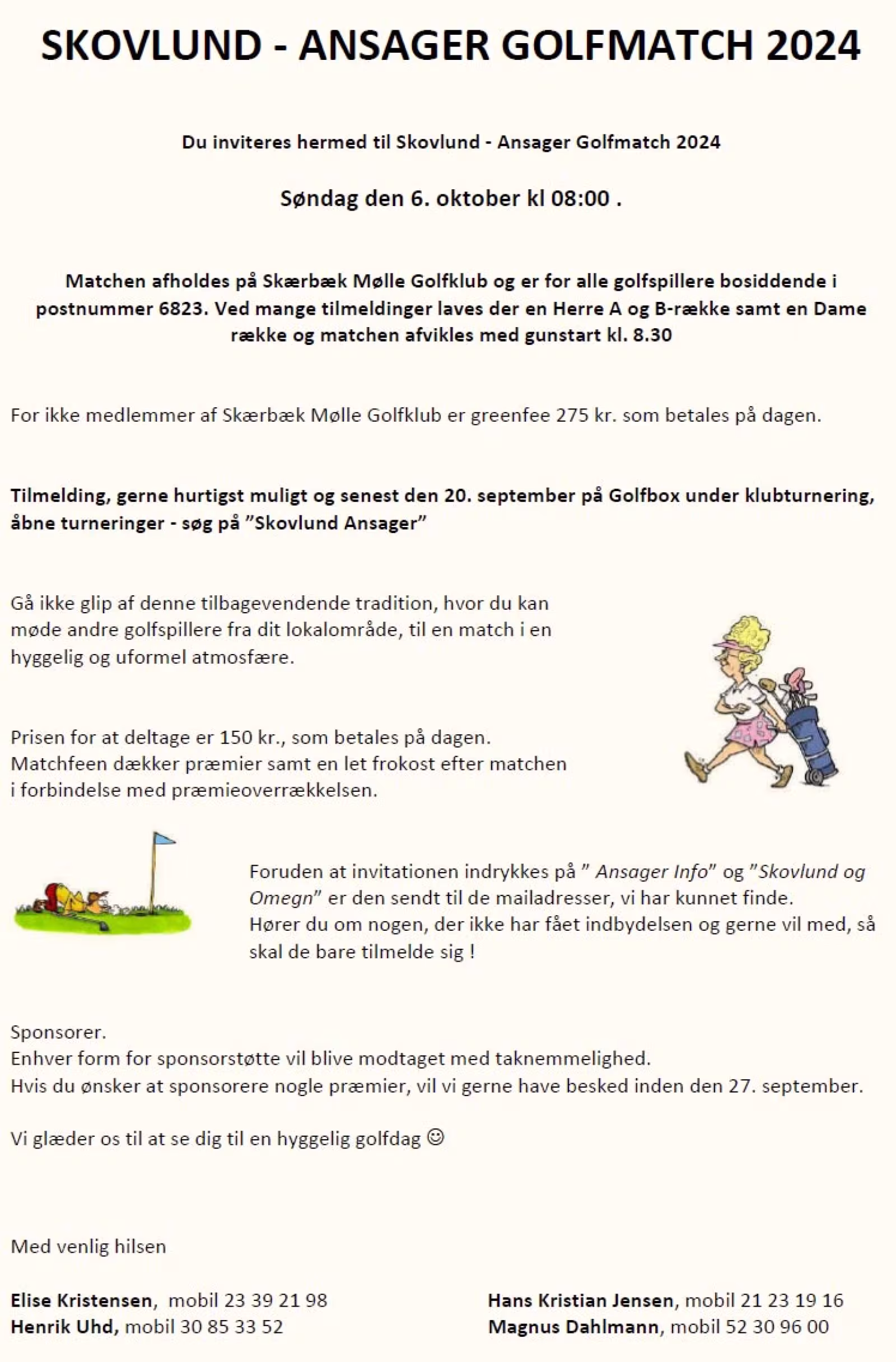 Skovlund-Ansager golfmatch 2024