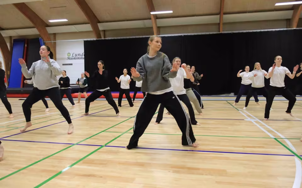 Forventningsfulde gymnaster gør klar