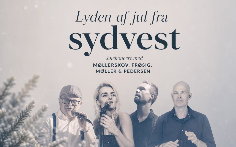 ”Lyden af jul fra Sydvest” -  Julekoncert med MØLLERSKOV, FRØSIG, MØLLER & PEDERSEN