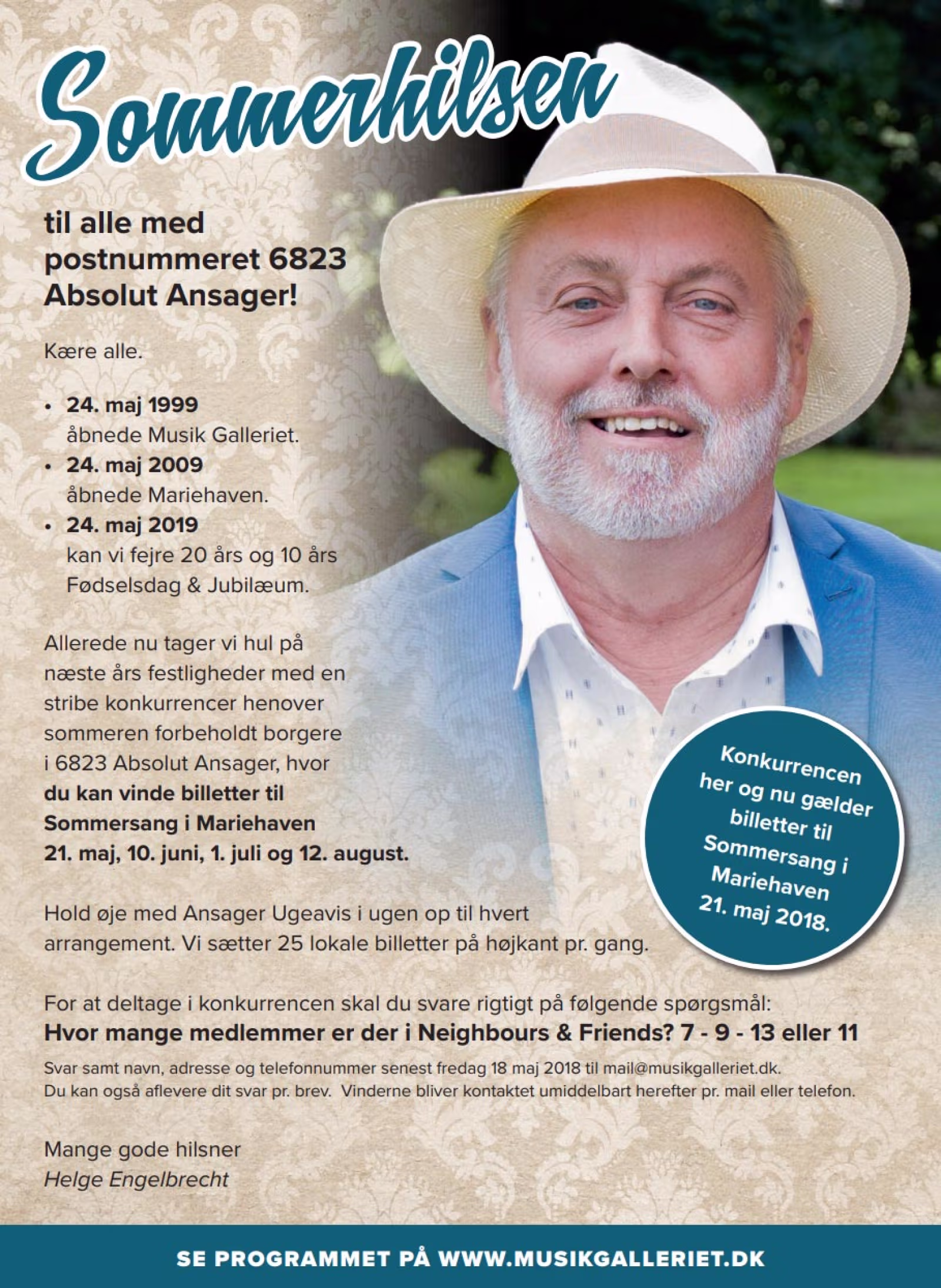 Sommerhilsen fra Helge Engelbrecht