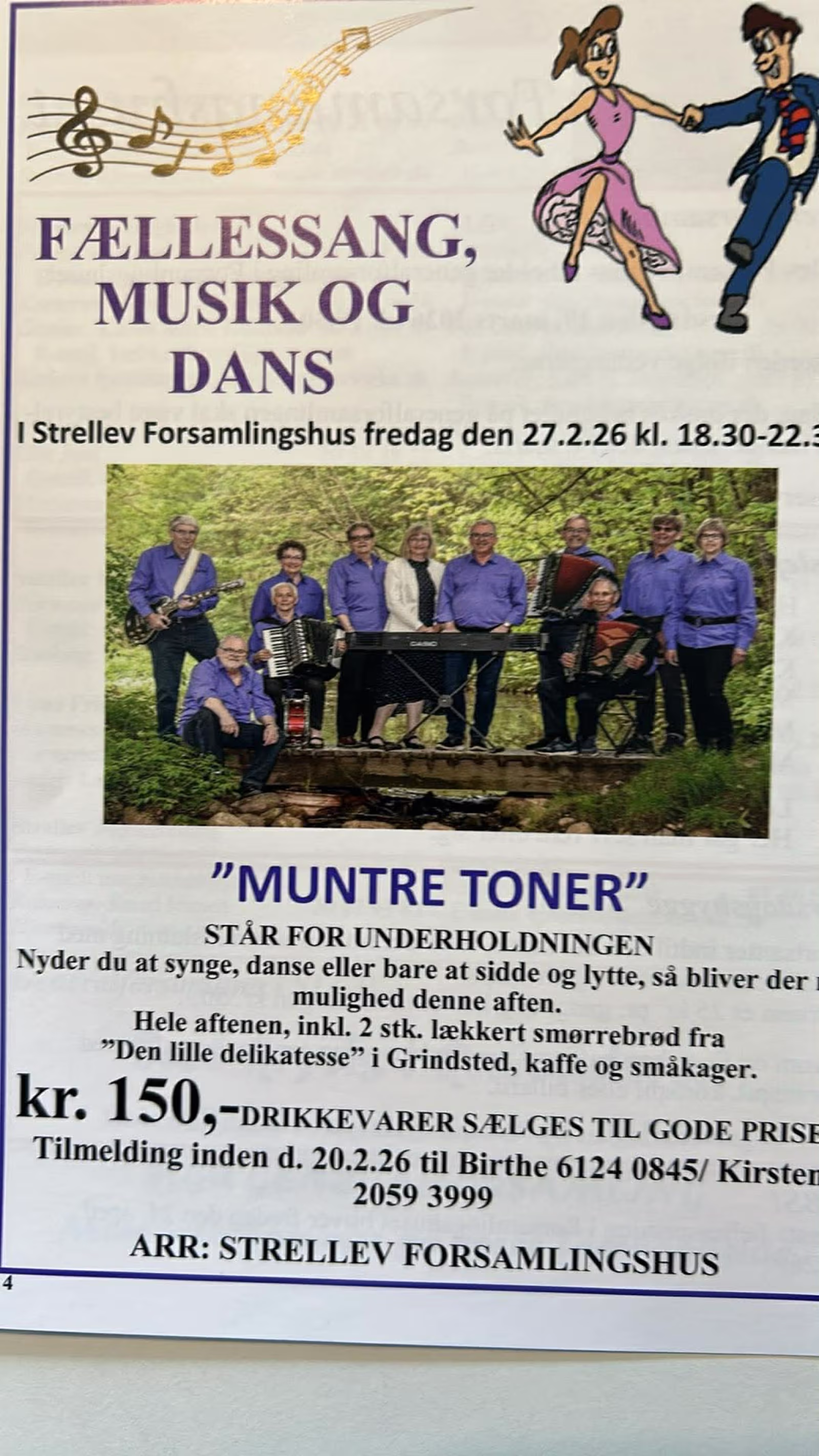 FÆLLESSANG, MUSIK OG DANS i Strellev