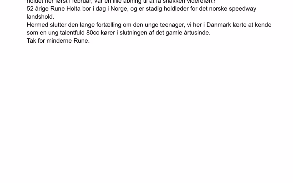 Rune Holta (del 3)