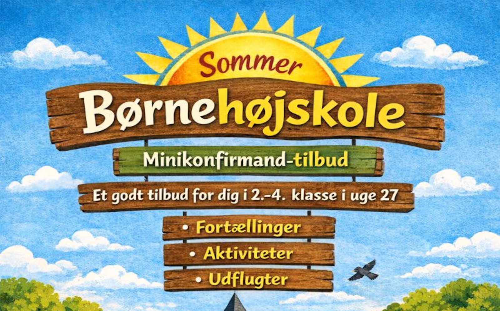 Sommer Børnehøjskole i uge 27 i 2026 - Tilbuddet gælder hele Varde provsti...