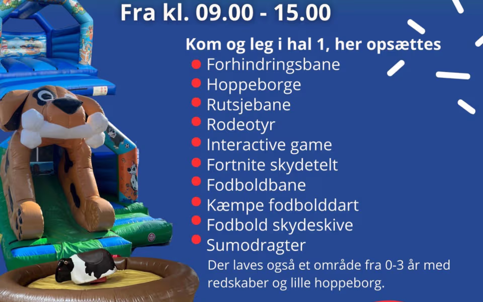 Legedag for børn i Helle Hallen
