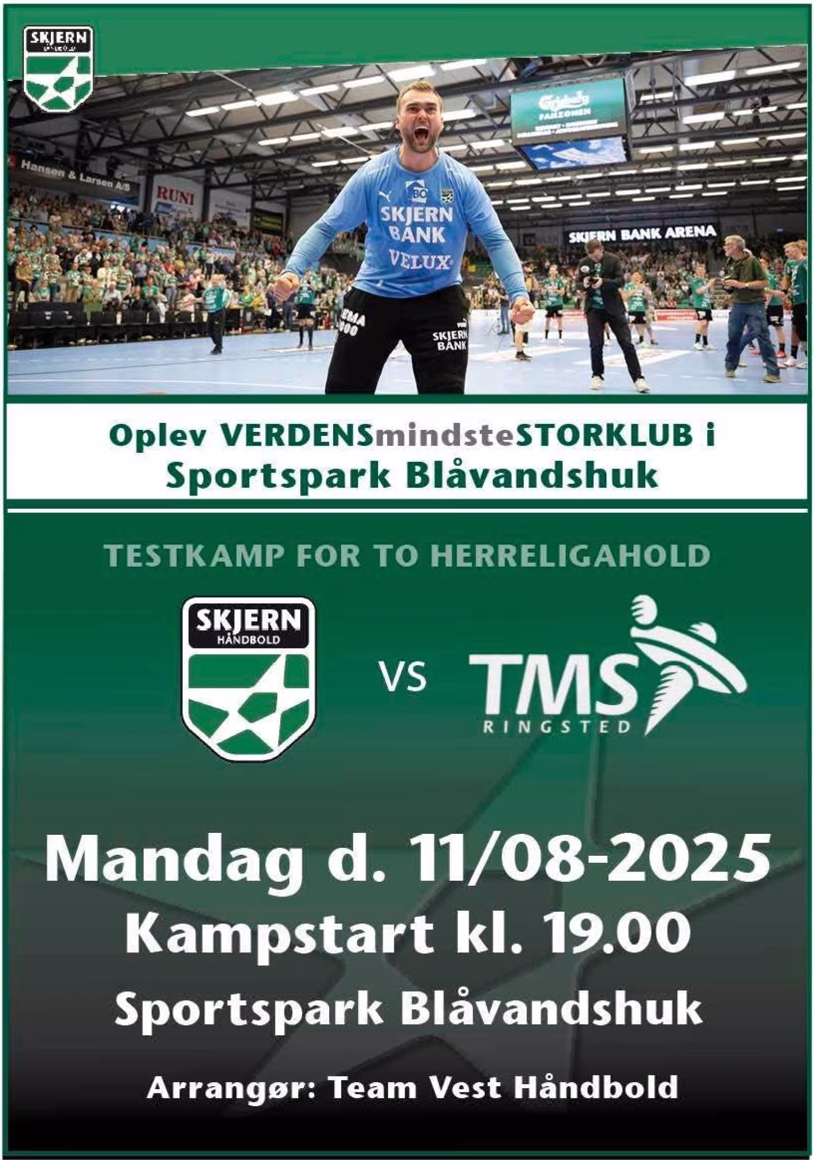Gratis håndboldkamp og lodtrækning