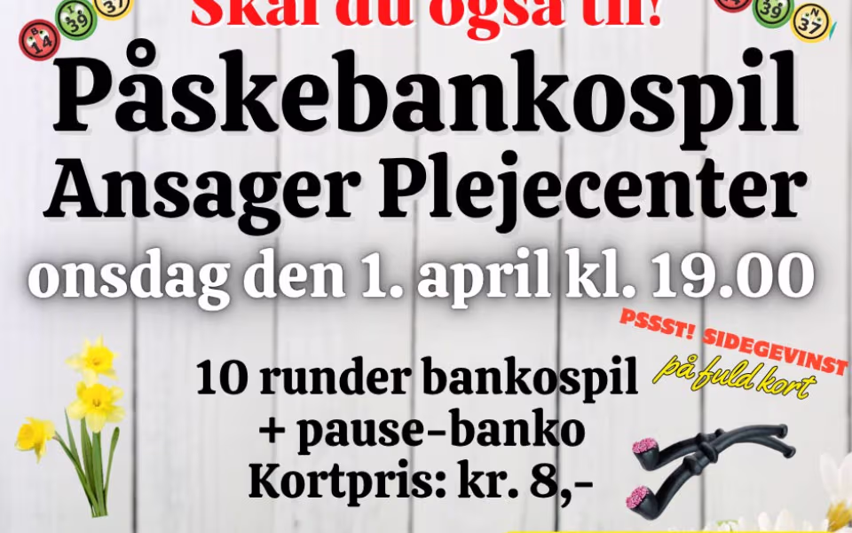 Påske-banko på plejecenteret i Ansager
