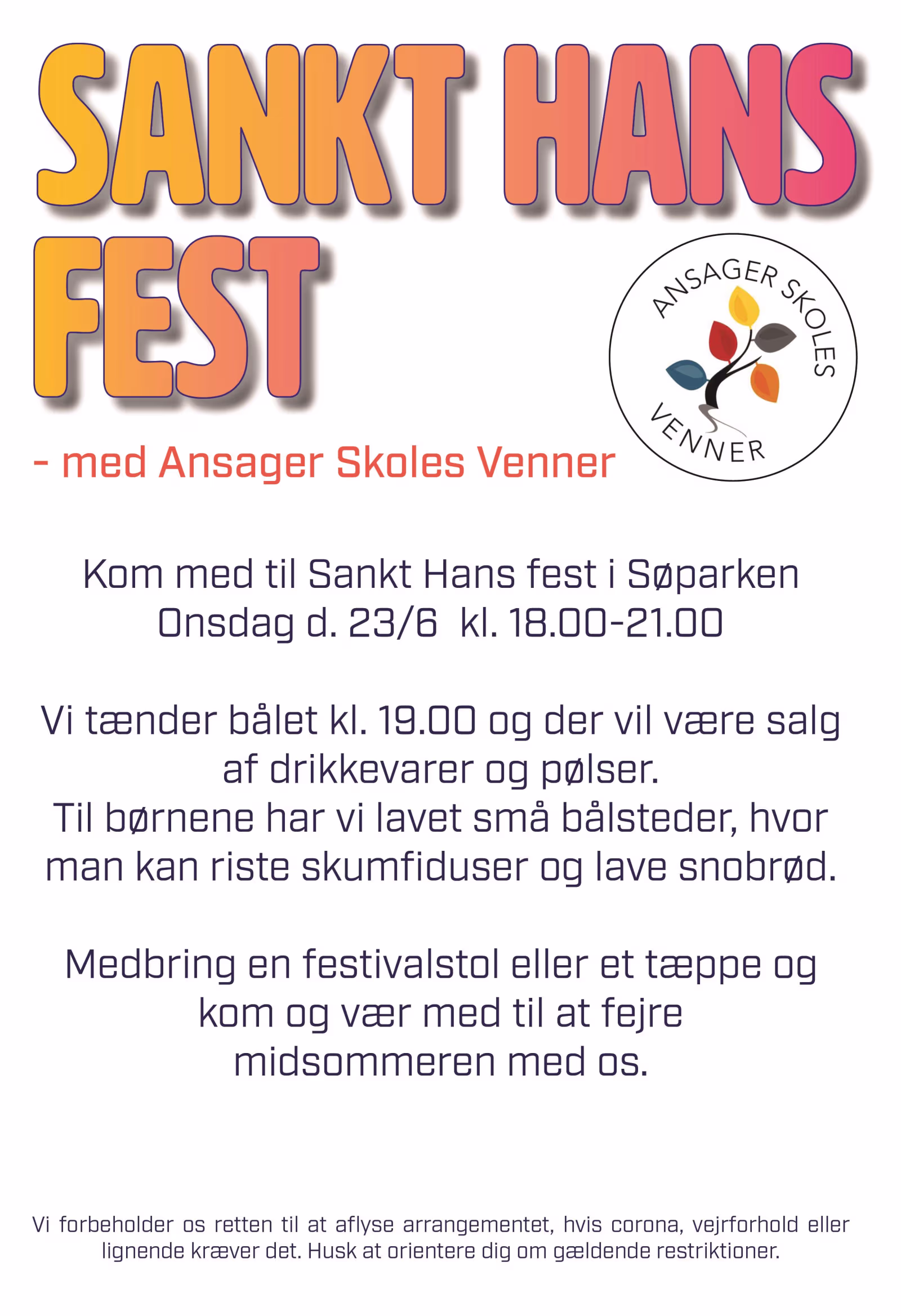 Sankt Hans aften i søparken