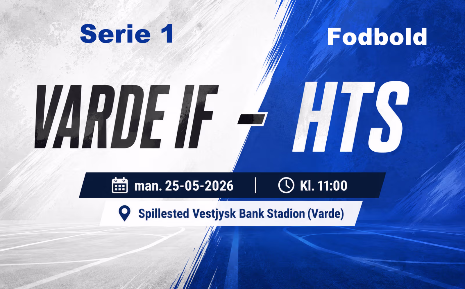 Serie 1 fodbold Varde IF - HTS