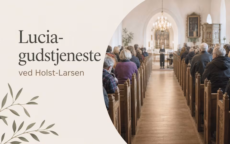 Lucia-gudstjeneste ved Holst-Larsen