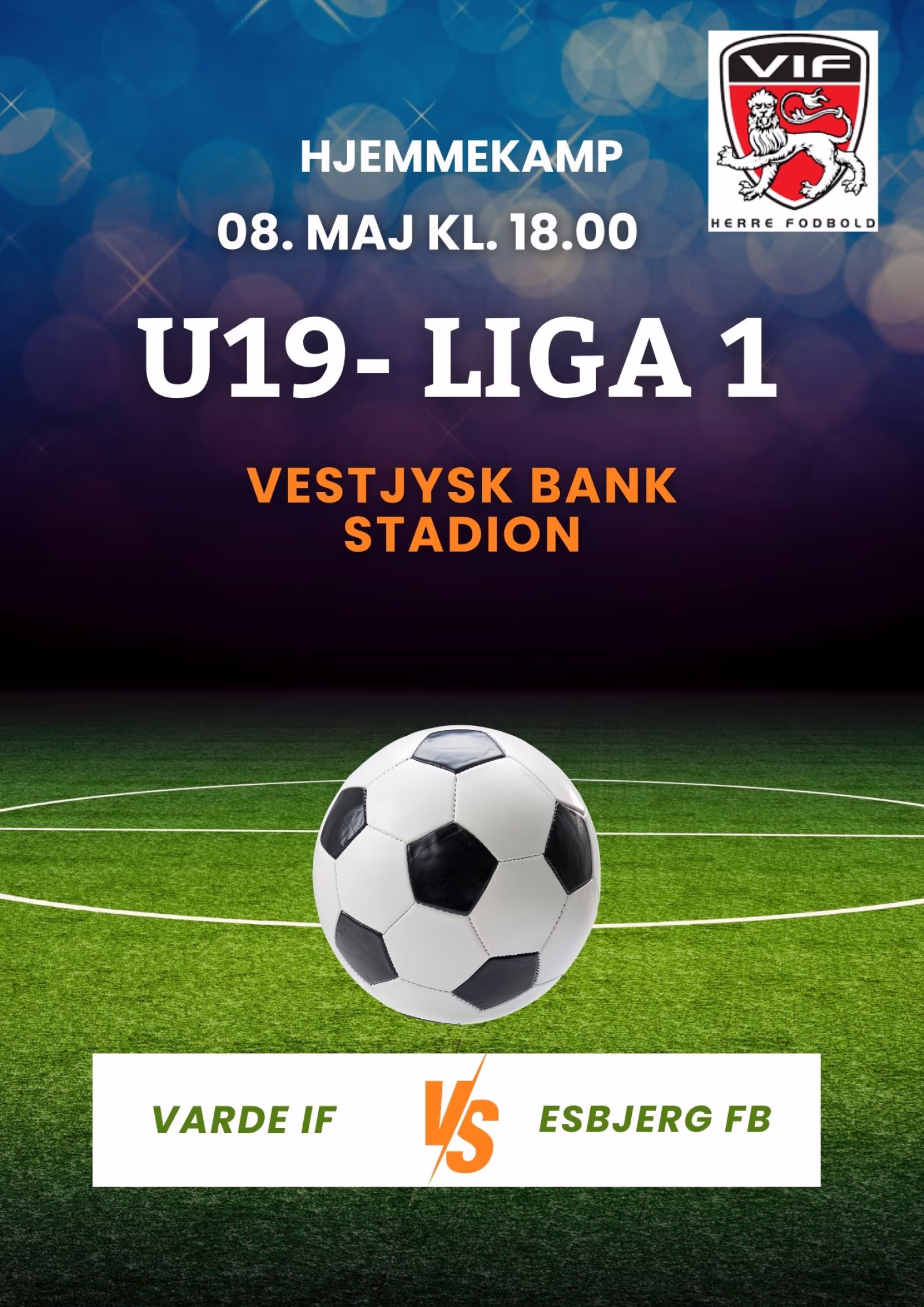 U 19 liga 1 møder Esbjerg FB