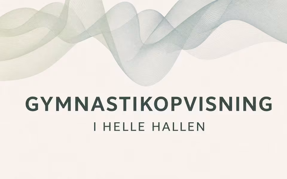 Gymnastikopvisning i Helle Hallen