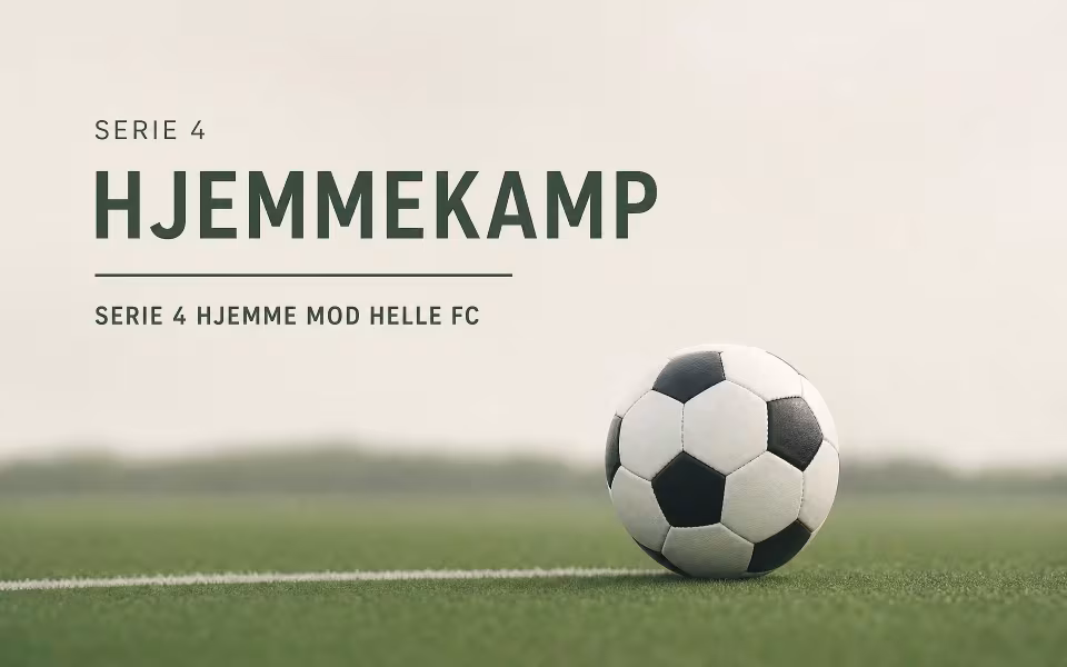 Serie 4 hjemme mod Helle FC