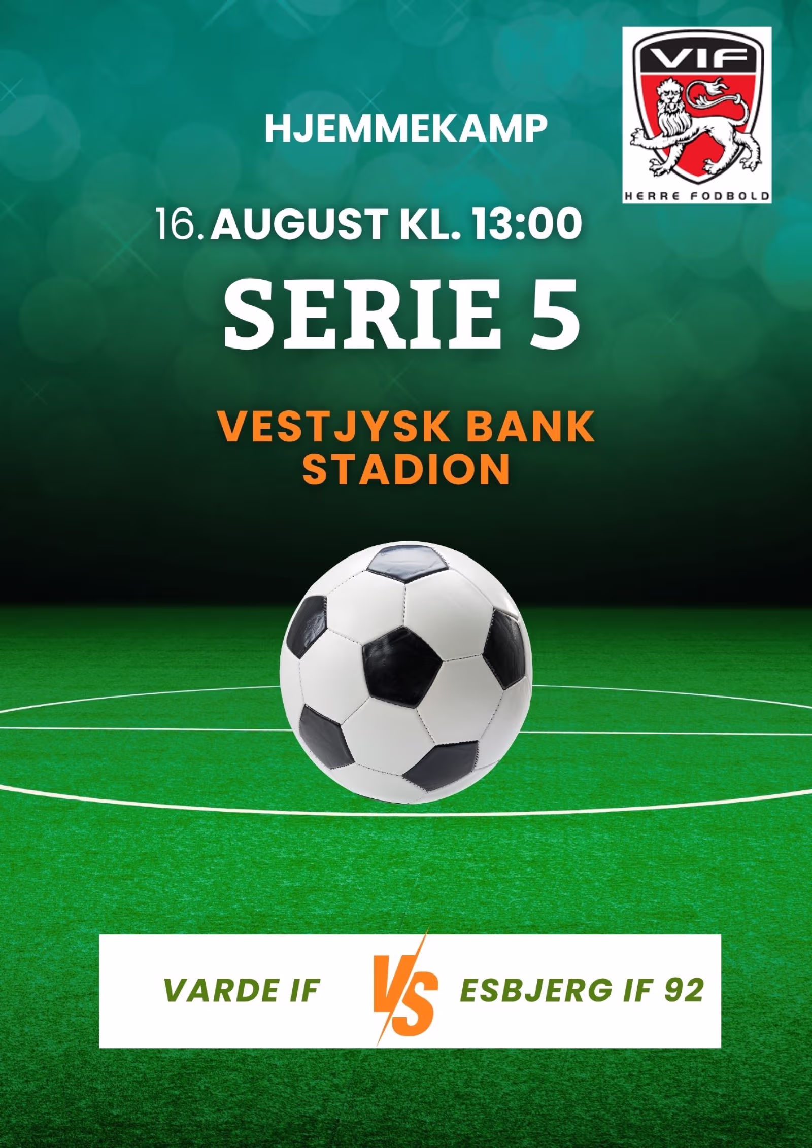 Serie 5 hjemme mod Esbjerg IF 92