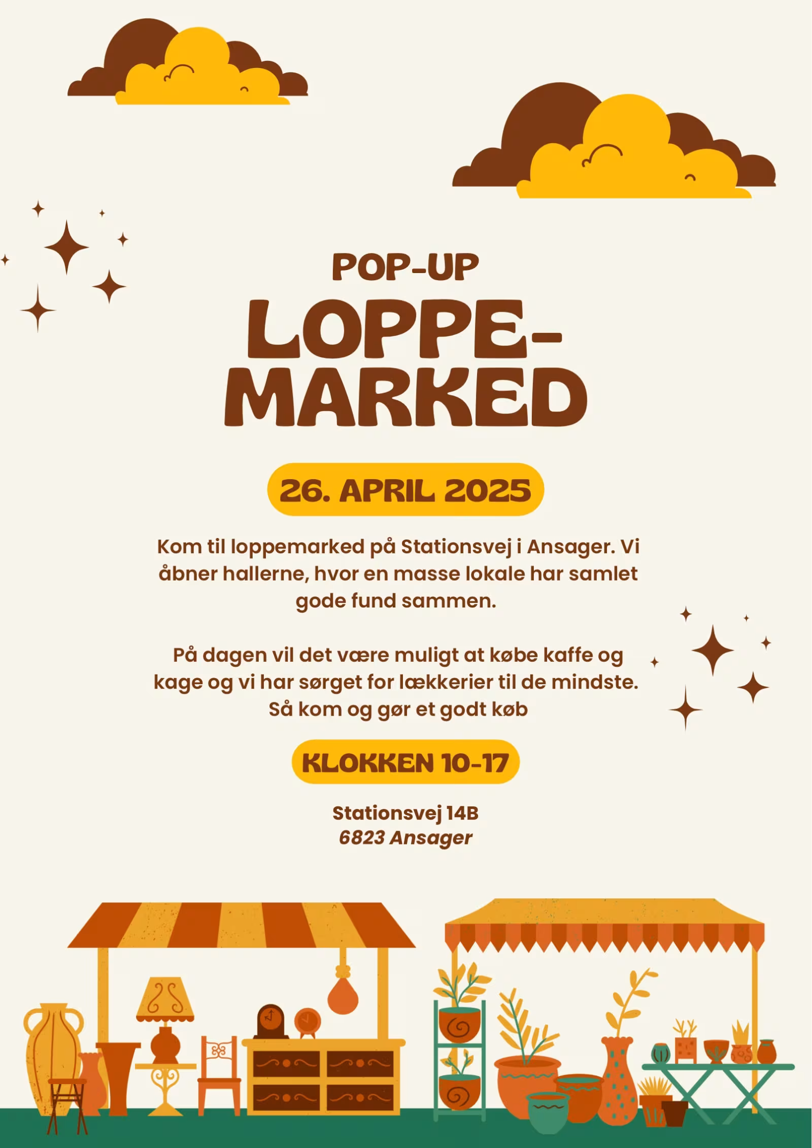 Loppemarked midt i Ansager