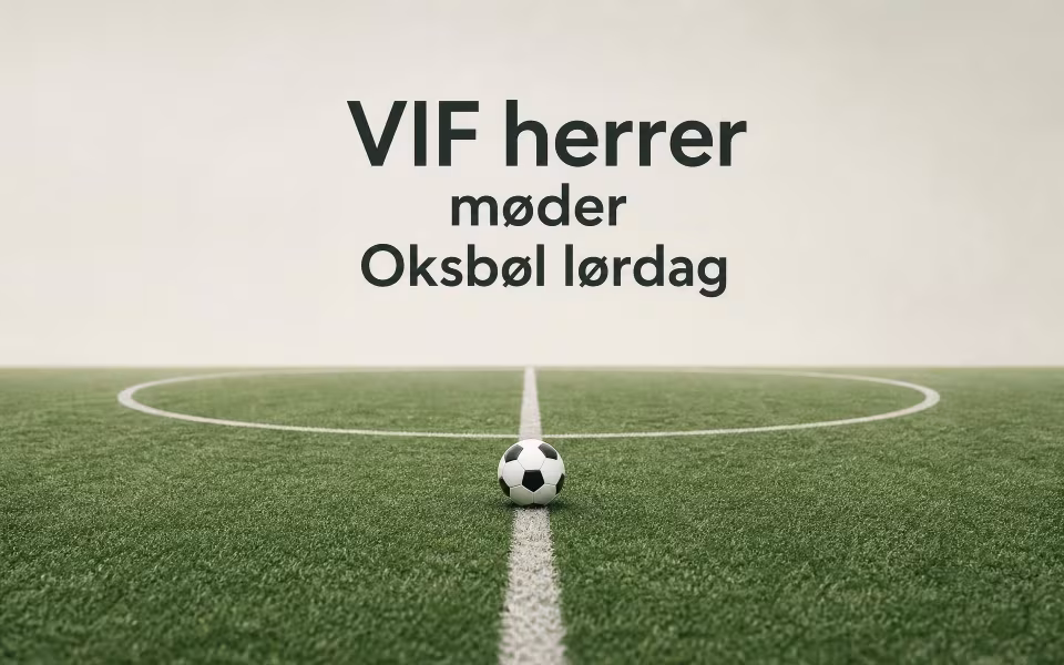 VIF herrer møder Oksbøl lørdag