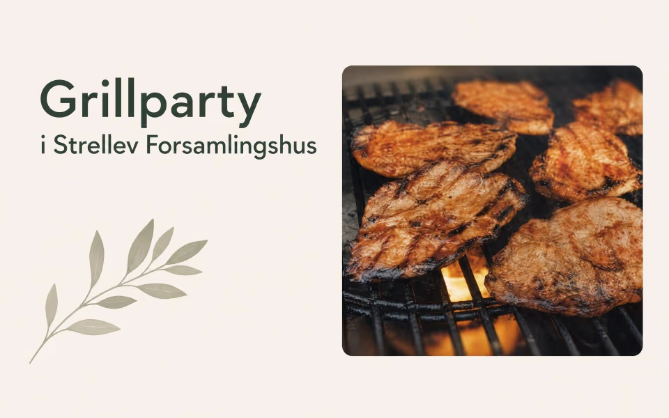 Grillparty i Strellev Forsamlingshus