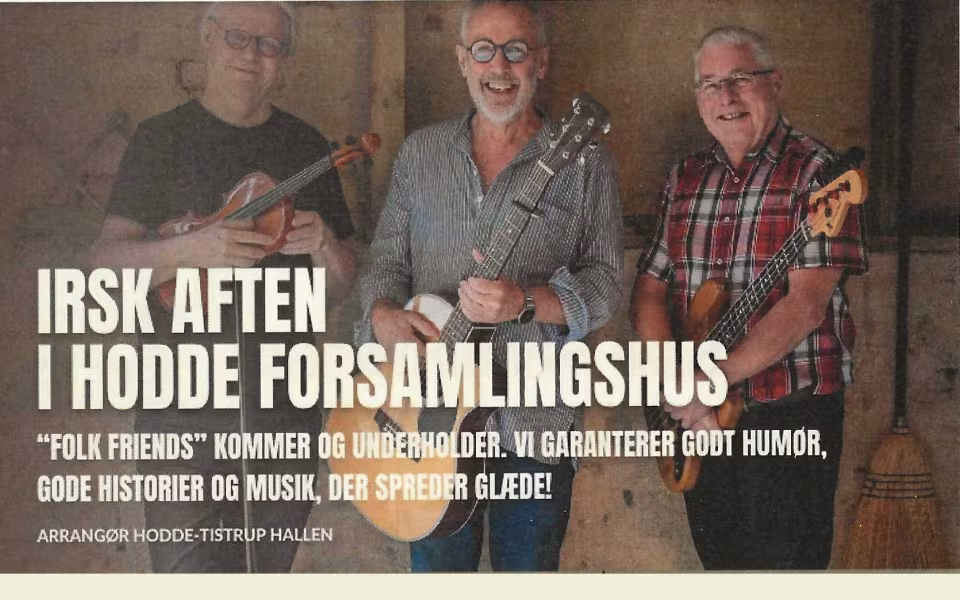 IRSK AFTEN I HODDE FORSAMLINGSHUS