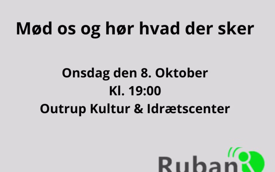 Ruban inviterer til infomøde