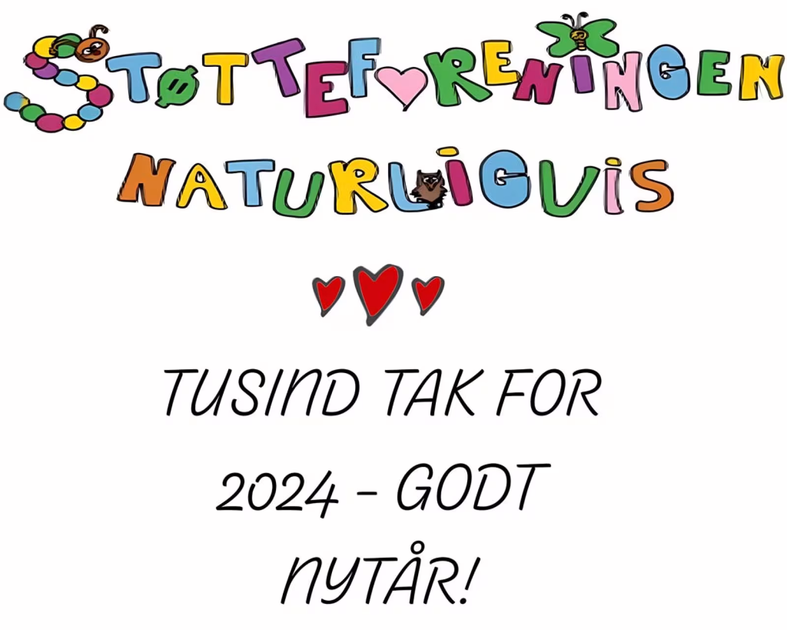 Godt nytår og tak for støtten i 2024!