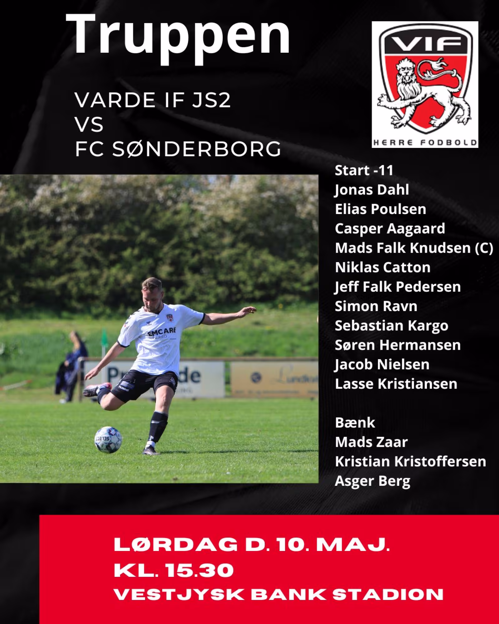 Truppen klar til kampen mod FC Sønderborg