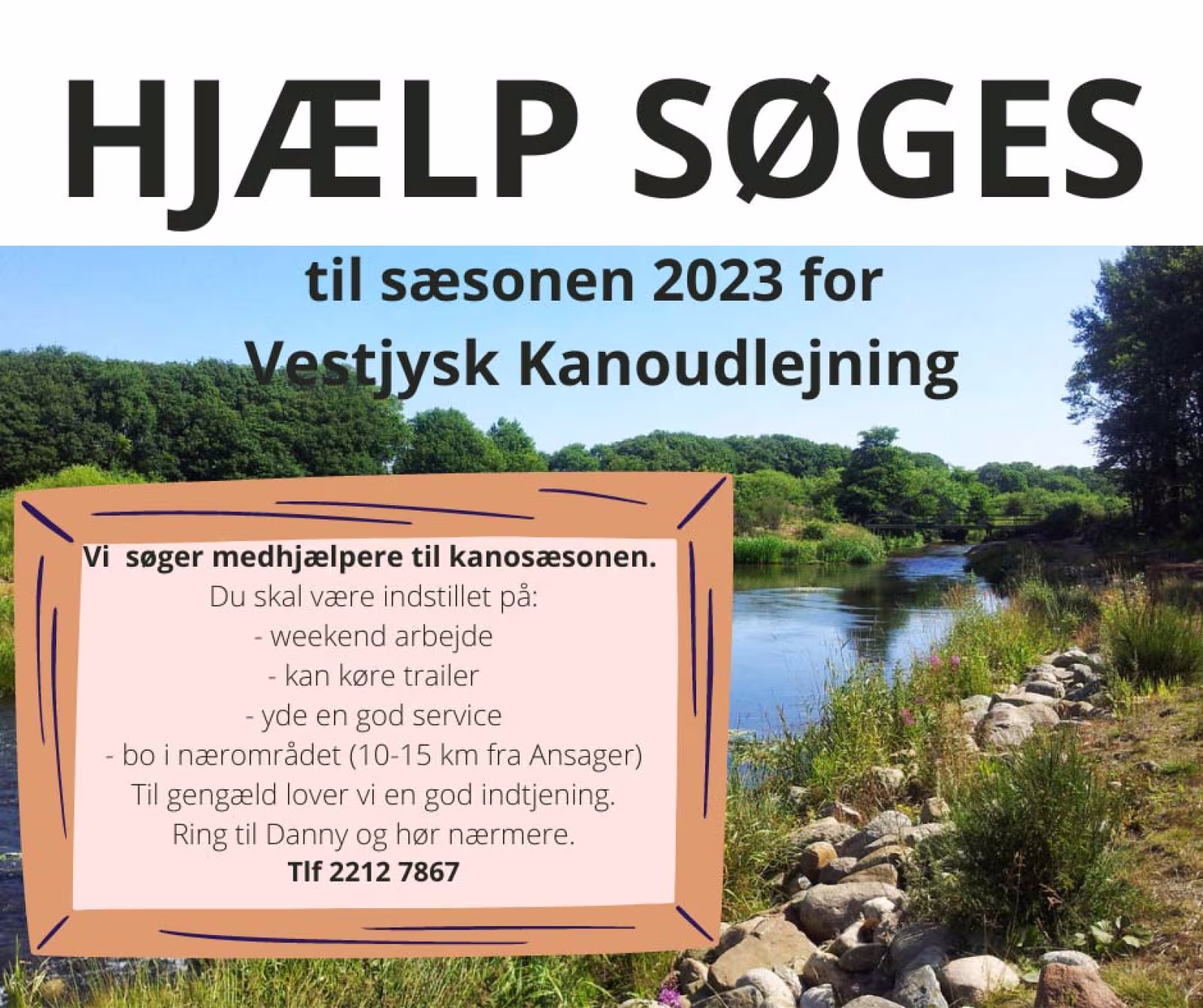 Medhjælpere til kanosæson 2023