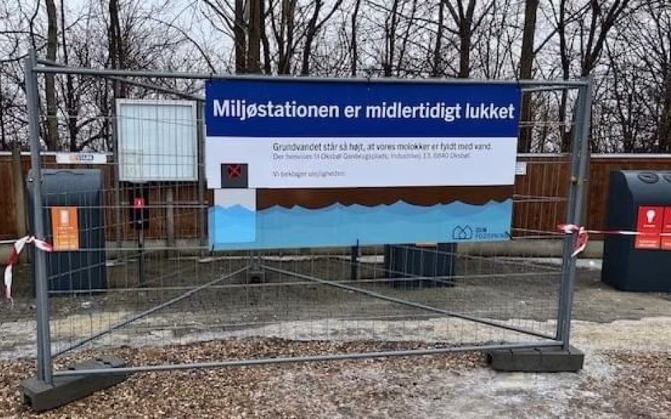 Miljøstation i Billum lukket midlertidigt
