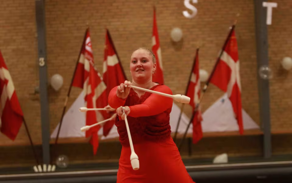 Seniorer fejrer gymnastik og fællesskab