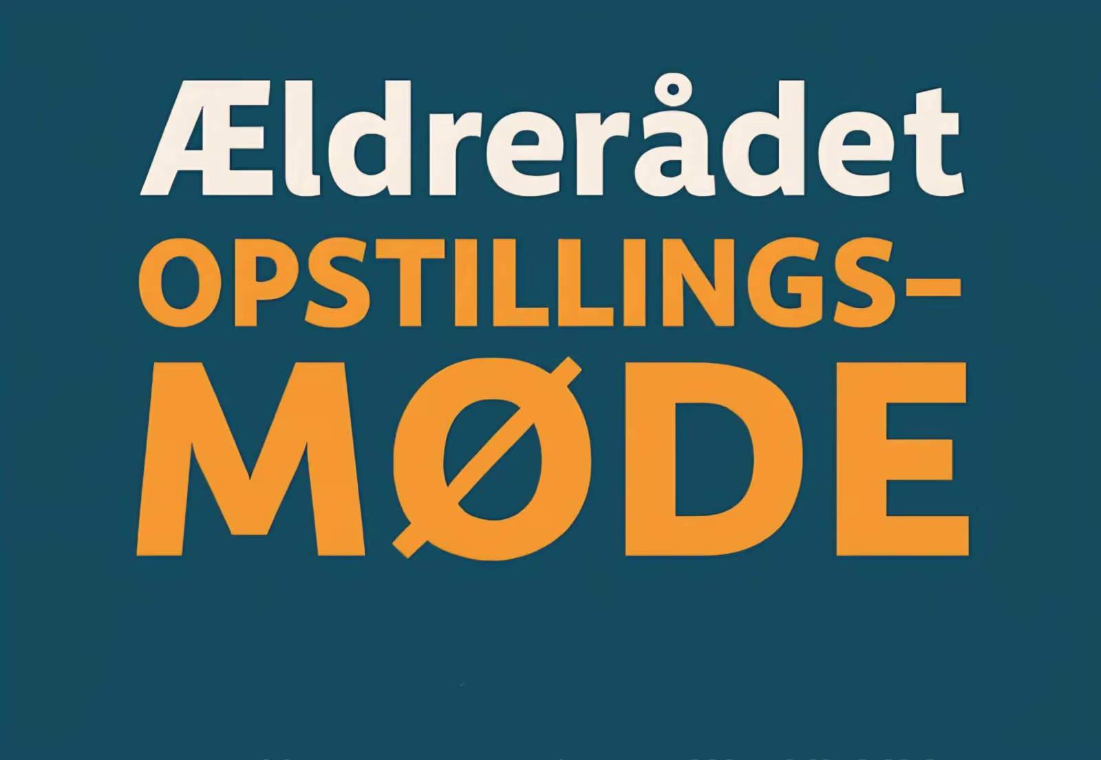 Ældrerådets opstillingsmøde i Varde Kommune
