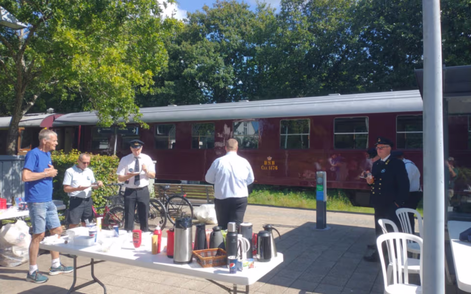 Festlig fejring på Gårde Station i anledning af DSB’s 150-års jubilæum