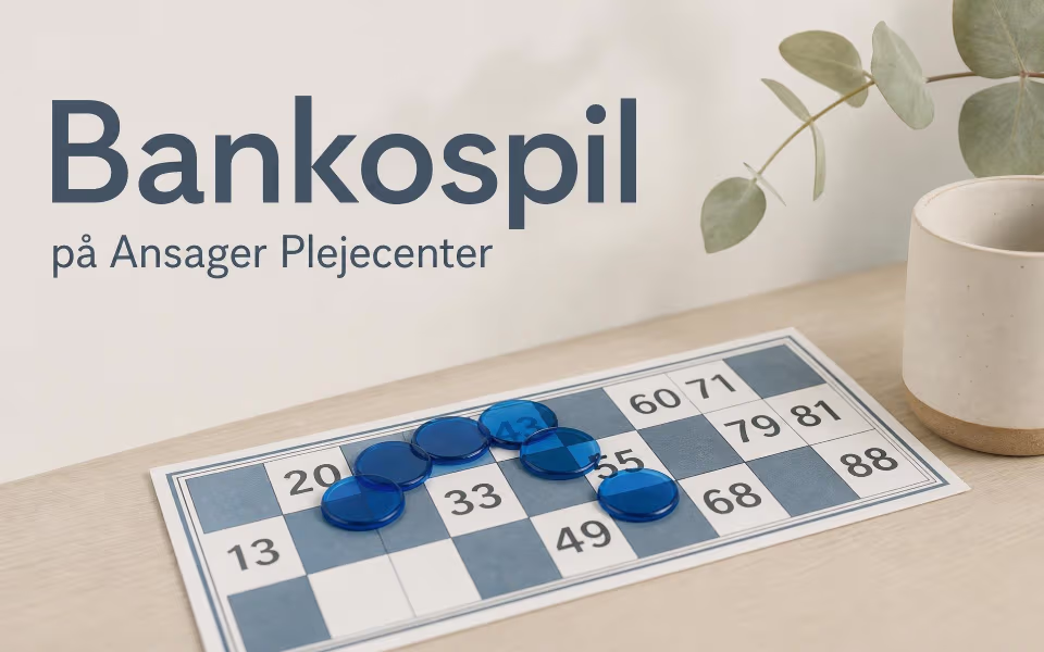 Bankospil på Ansager Plejecenter