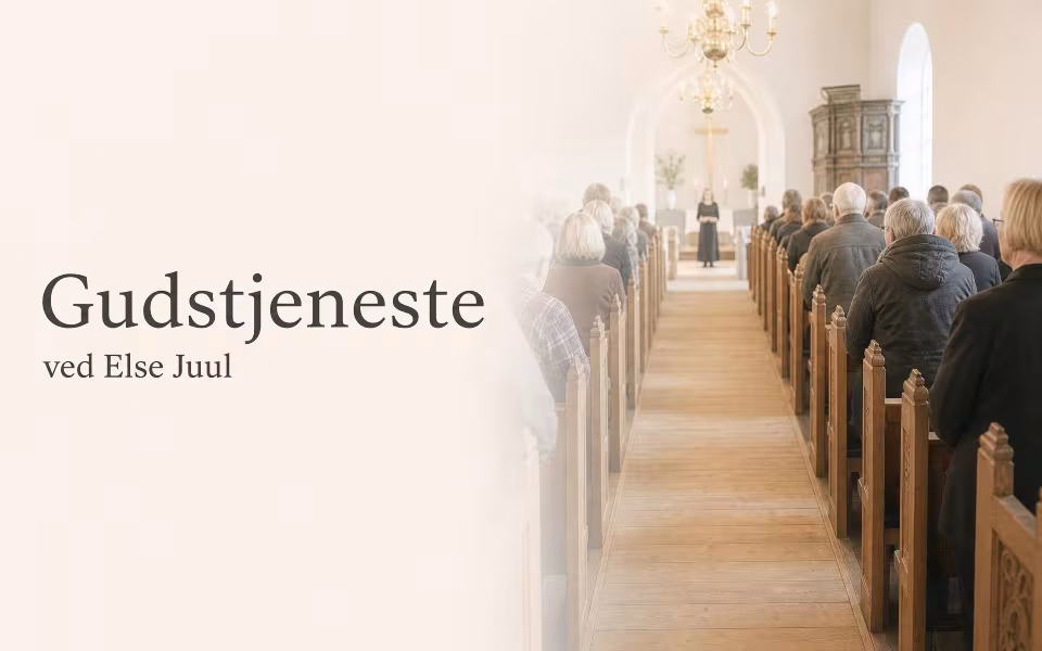 Gudstjeneste ved Else Juul