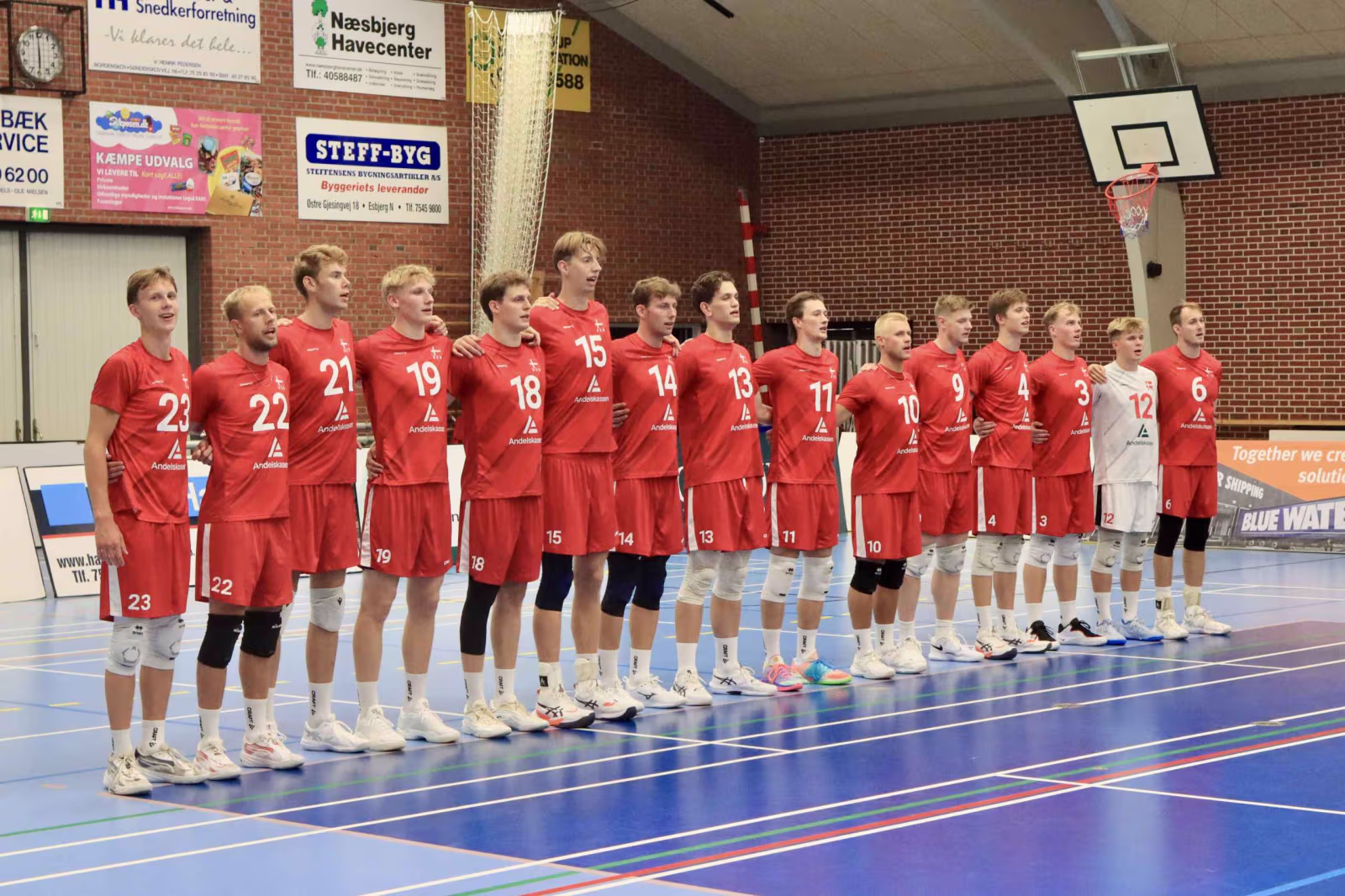 Det danske Volley Landshold i Helle Hallen