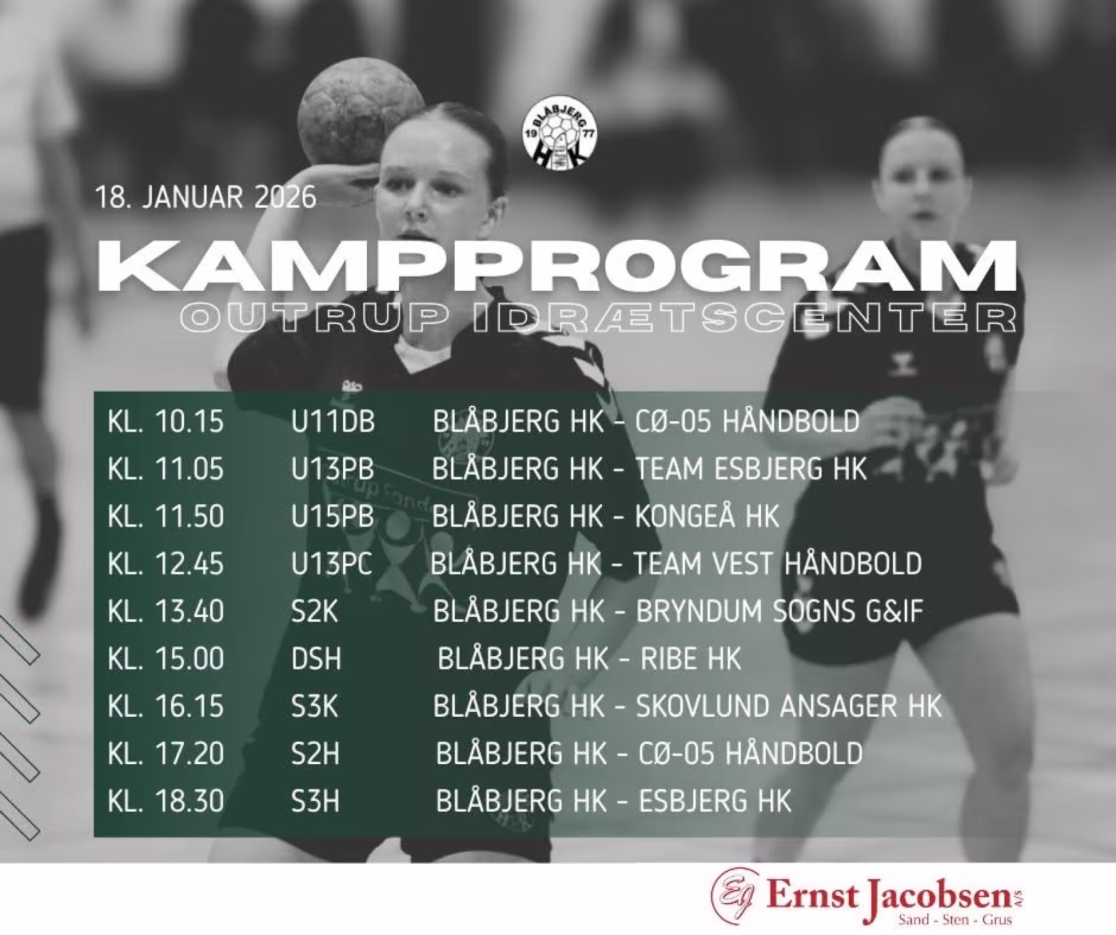Kampprogram i Outrup 18. januar