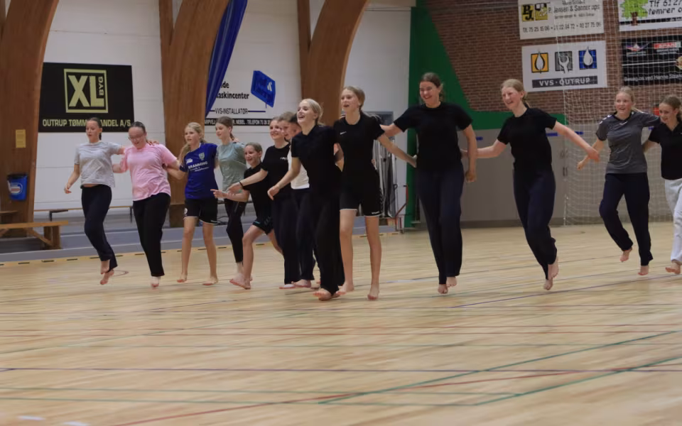Juniortræningshold klar til sidste prøvetræning