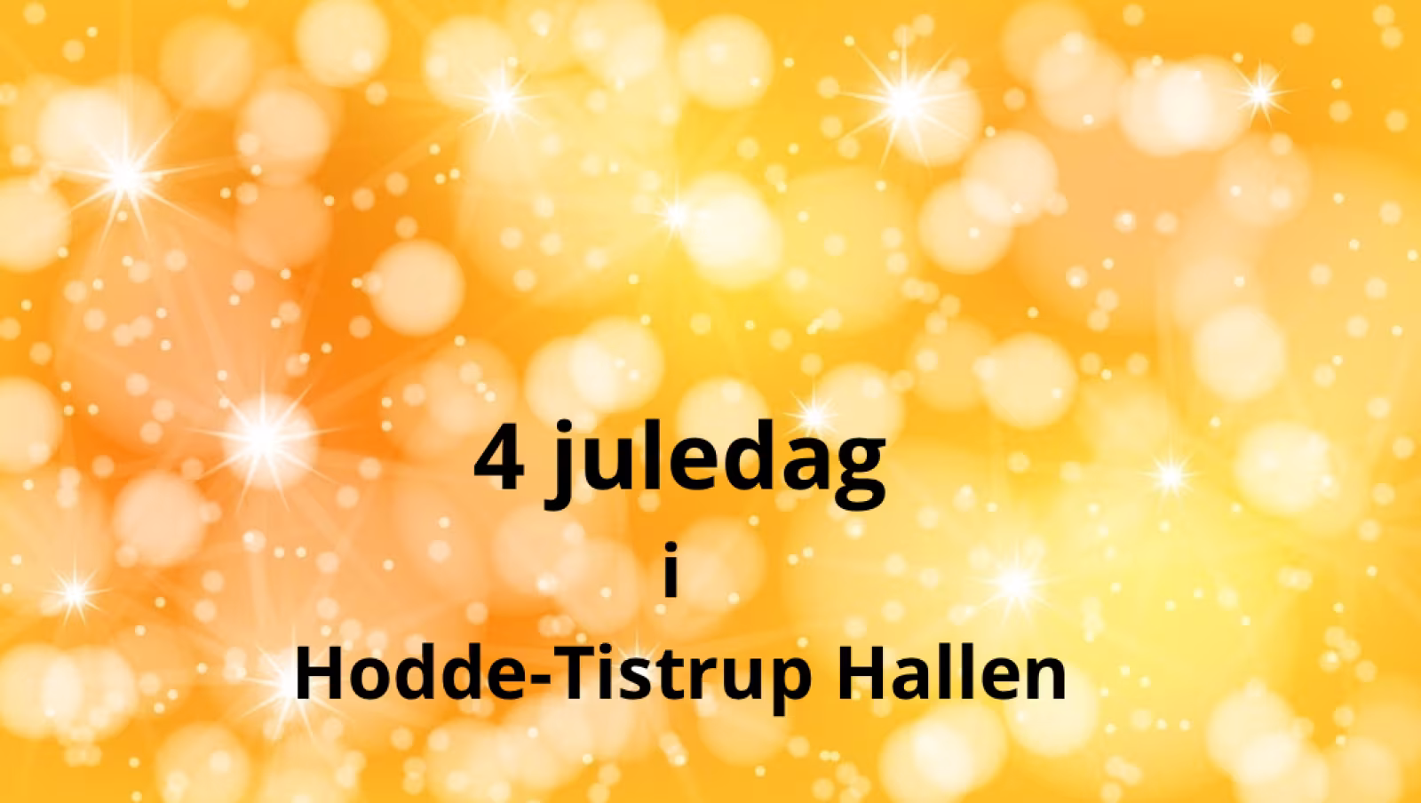 Kom til årets julebal i Hodde-Tistrup Hallen