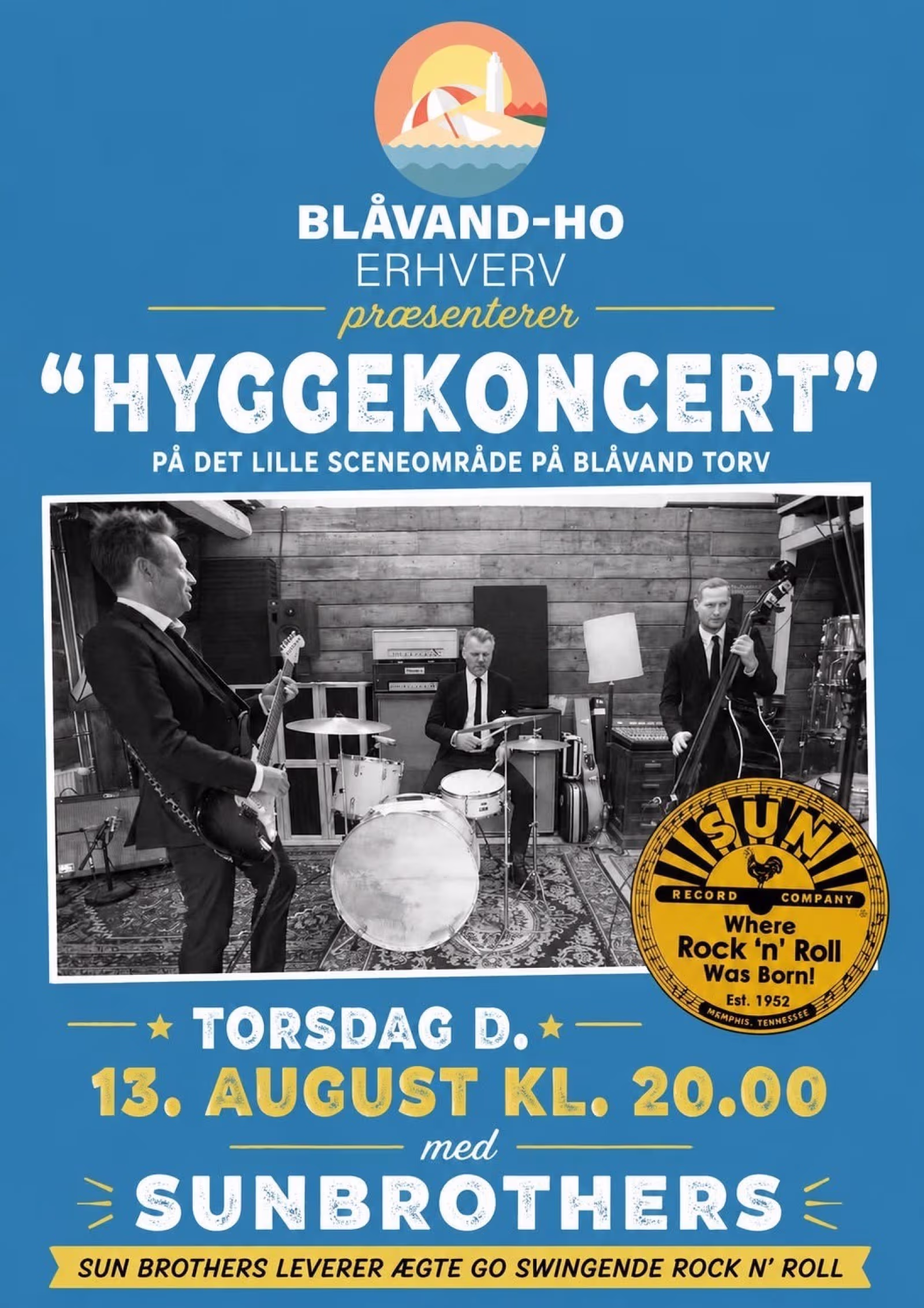 Hyggekoncert med Sun Brothers på Blåvand Torv