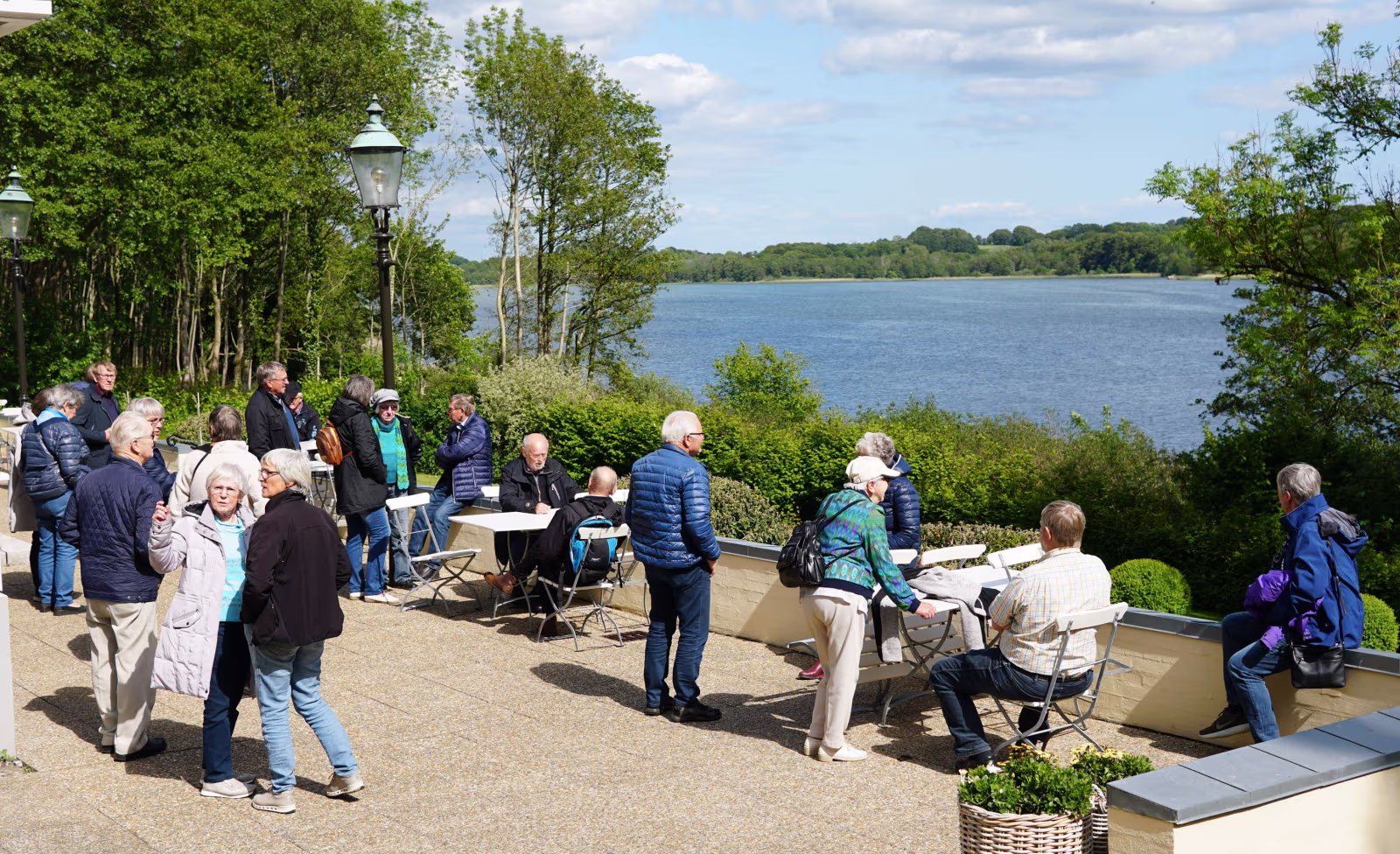 Udsigten fra Restaurant Damende ved Haderslev Dam