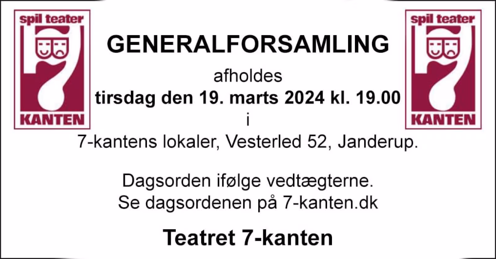 Generalforsamling Syvkanten